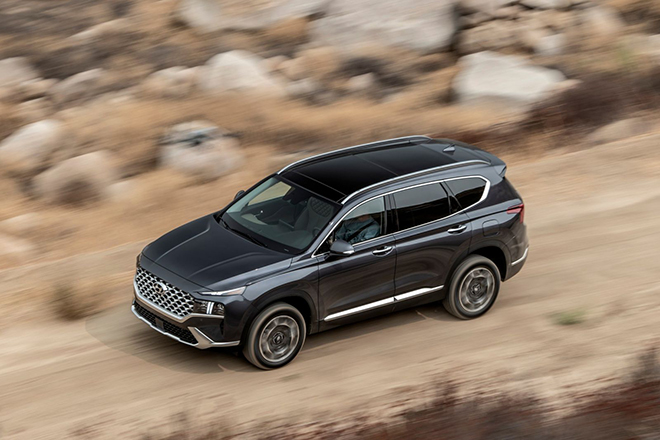 Giá xe Hyundai Santa Fe lăn bánh tháng 2/2022, giảm 50% phí trước bạ
