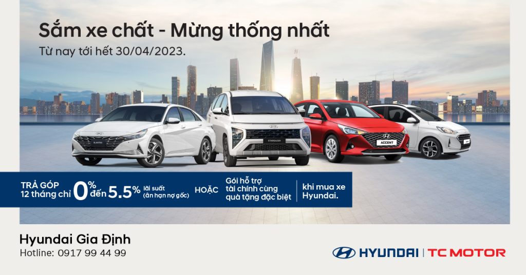 Trả góp xe Hyundai với lãi suất chỉ từ 0%