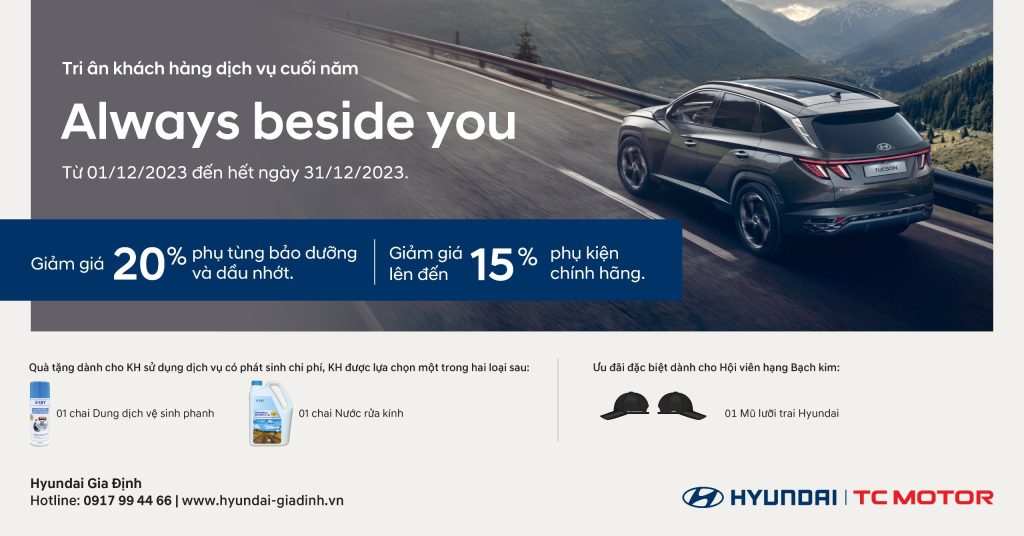 Always Beside You – Tri ân khách hàng dịch vụ cuối năm