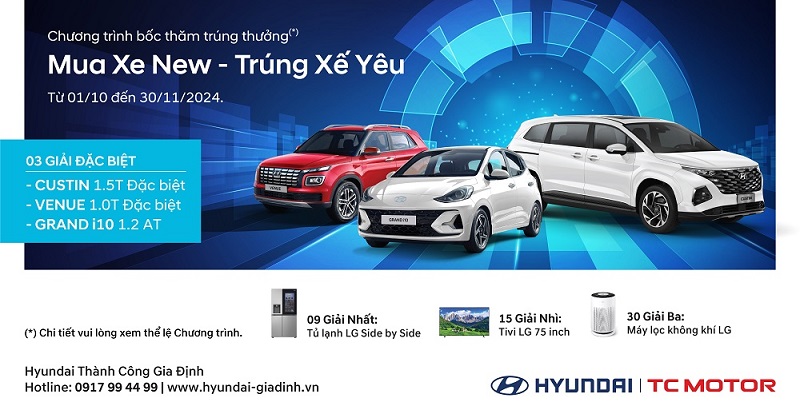 MUA XE NEW – TRÚNG XẾ YÊU