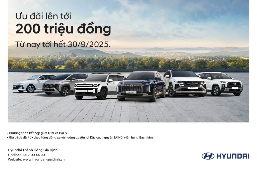 ƯU ĐÃI XE HYUNDAI CHƯA TỪNG CÓ – LÊN ĐẾN 200 TRIỆU TẠI HYUNDAI GIA ĐỊNH