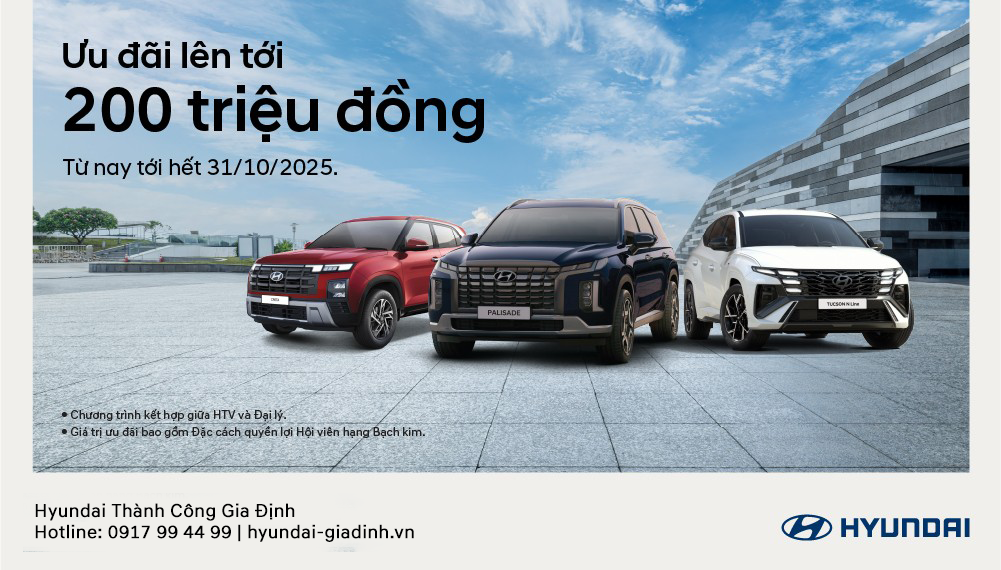 Ưu đãi lên đến 200 triệu và gói gia hạn bảo hành lên đến 8 năm 120.000 Km