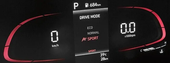 Accent - Ba chế độ lái Eco, Normal và Sport