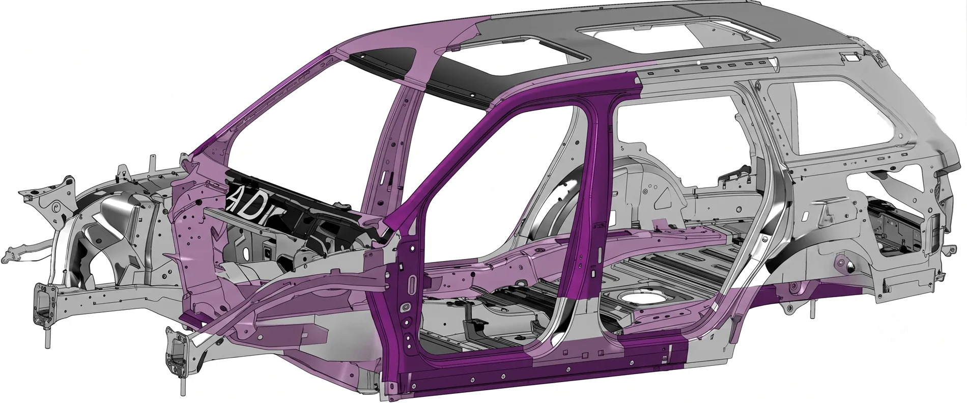 PALISADE Hybrid - Khung xe thép dập nóng và hệ thống túi khí